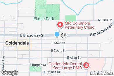 Map image of the property - 414 E Broadway St