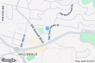 Map image of the property - 1411 SW Dewitt St