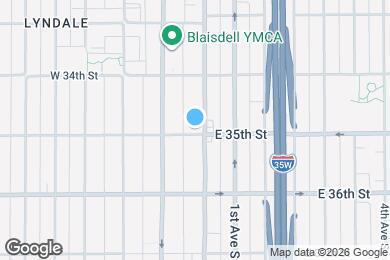 Map image of the property - 3454 Nicollet Ave