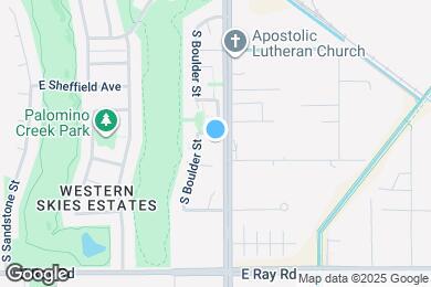 Map image of the property - 1575 E Baylor Ln