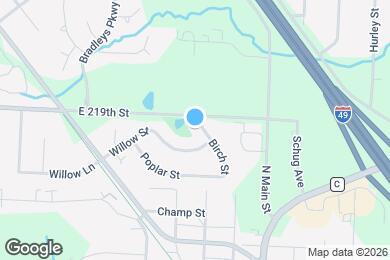 Map image of the property - 605 Birch St