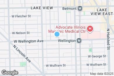 Map image of the property - 1102 W Wellington Ave
