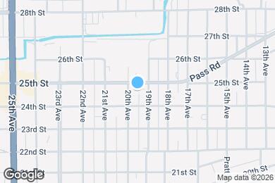 Map image of the property - 2420 20th Ave