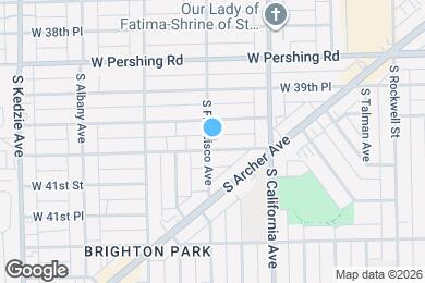 Map image of the property - 4023 S Francisco Ave