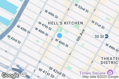 Map image of the property - 455 W 46th St