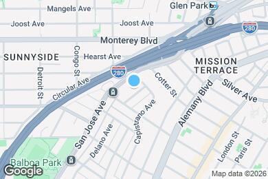 Map image of the property - 38 San Gabriel Ave
