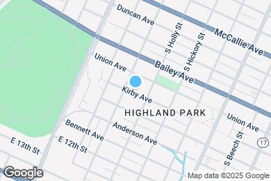 Map image of the property - 1525 Kirby Ave