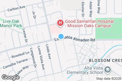 Map image of the property - 15900 Los Gatos Almaden Rd