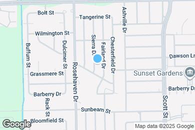 Map image of the property - 9505 Sierra Dr