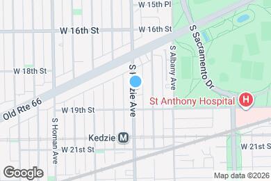 Map image of the property - 1829 S Kedzie Ave