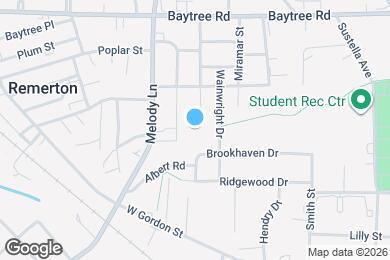 Map image of the property - 1196 McArthur Dr