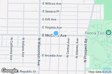 Map image of the property - 908 E McClure Ave