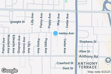 Map image of the property - 1419 May Ave