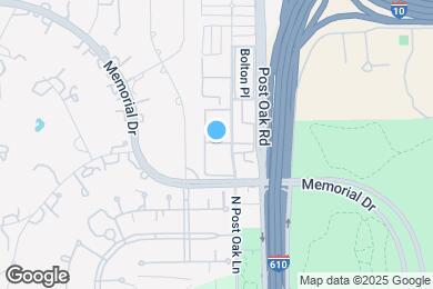 Map image of the property - 361 N Post Oak Ln