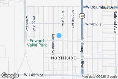 Map image of the property - 1008 W 143rd St