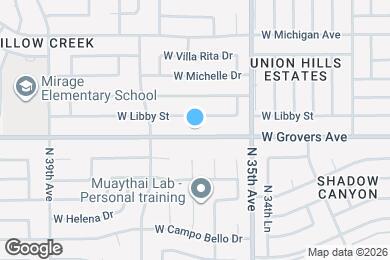 Map image of the property - 3608 W Grovers Ave