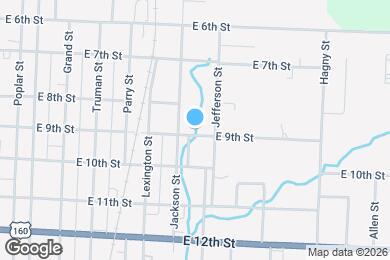 Map image of the property - 802 E 9th St