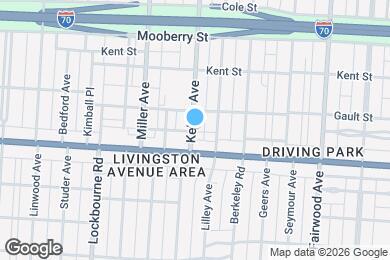 Map image of the property - 814 Kelton Ave