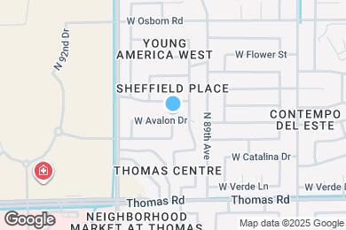Map image of the property - 8930 W Avalon Dr