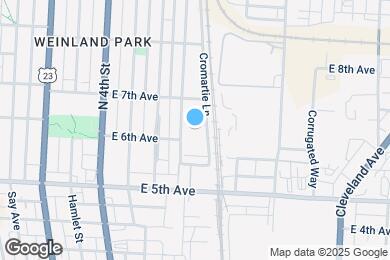 Map image of the property - 1242 N Grant Ave