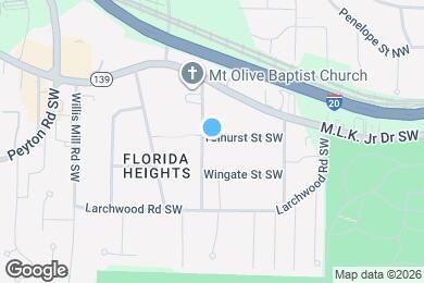 Map image of the property - 218 Barfield Ave SW