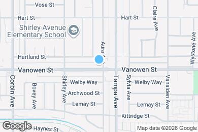 Map image of the property - 19339 Vanowen St