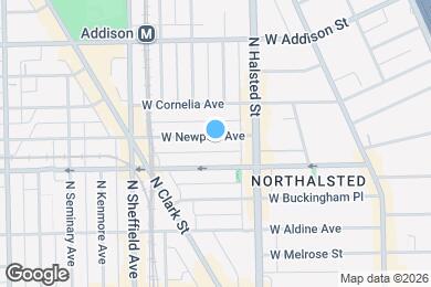 Map image of the property - 839 W Newport Ave