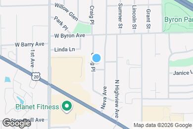 Map image of the property - 701 N Craig Pl