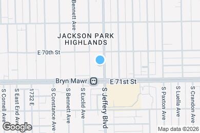 Map image of the property - 7020 S Jeffery Ave
