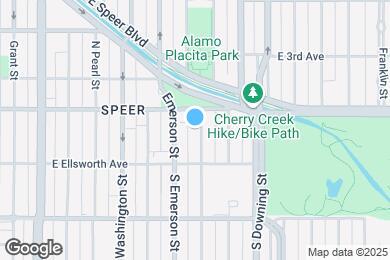 Map image of the property - Patina at Wash Park