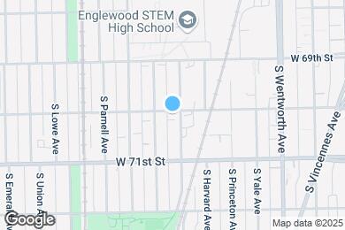 Map image of the property - 7002 S Stewart Ave