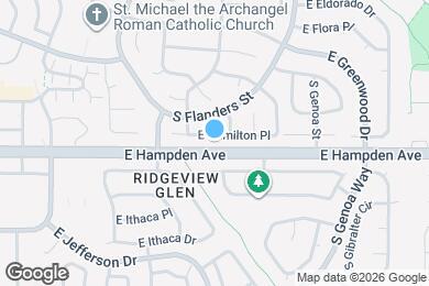 Map image of the property - 19452 E Hamilton Pl