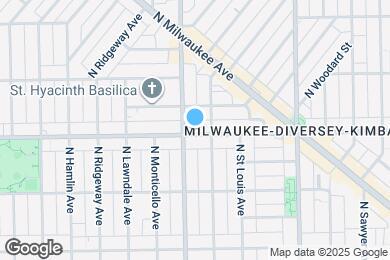 Map image of the property - 3550 W Diversey Ave