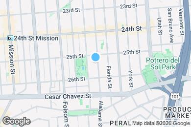 Map image of the property - 1330 Alabama St