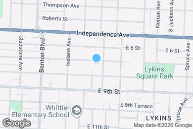 Map image of the property - 3455 E 7th St