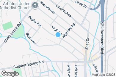 Map image of the property - 1263 Poplar Ave