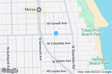 Map image of the property - 1263 W Pratt Blvd