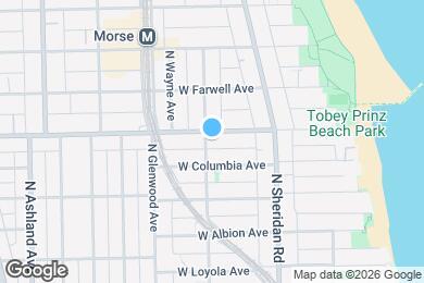 Map image of the property - 1263 W Pratt