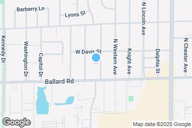 Map image of the property - 2144 Parkside Dr