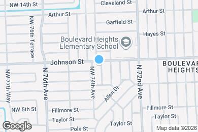 Map image of the property - 810 N 73rd Ter