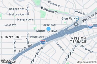 Map image of the property - 143 Monterey Blvd