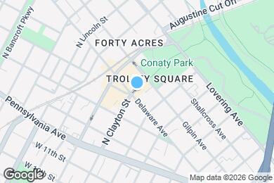 Map image of the property - 1531 Delaware Ave