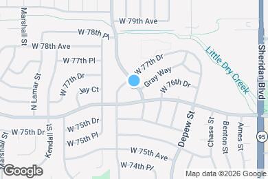 Map image of the property - 7627 N Harlan St