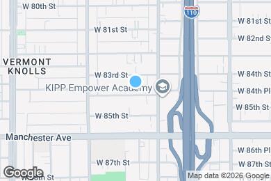 Map image of the property - 601 W 84th St