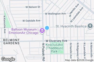 Map image of the property - 2844 N Harding Ave