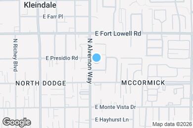 Map image of the property - 3052 N Alvernon Way