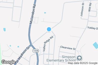 Map image of the property - 921 W Madison St