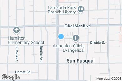 Map image of the property - Sierra Madre Apartments