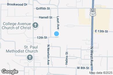 Map image of the property - 1021 Magnolia Dr