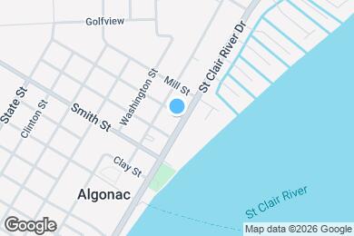Map image of the property - 1523 St Clair River Dr